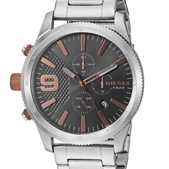 NEW Men's DIESEL Rasp Chronograph 46 Quartz Watch - Picture 6 of 6